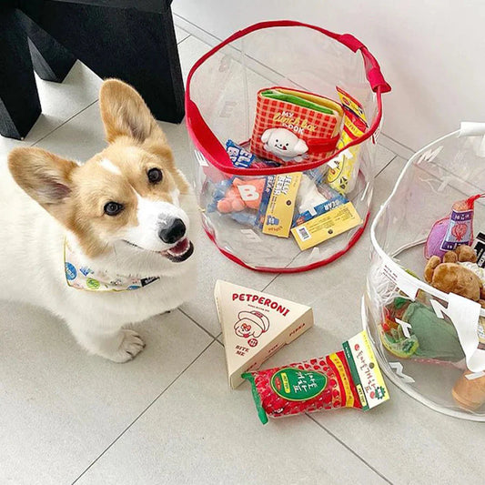 Bite Me Clear Toy Basket