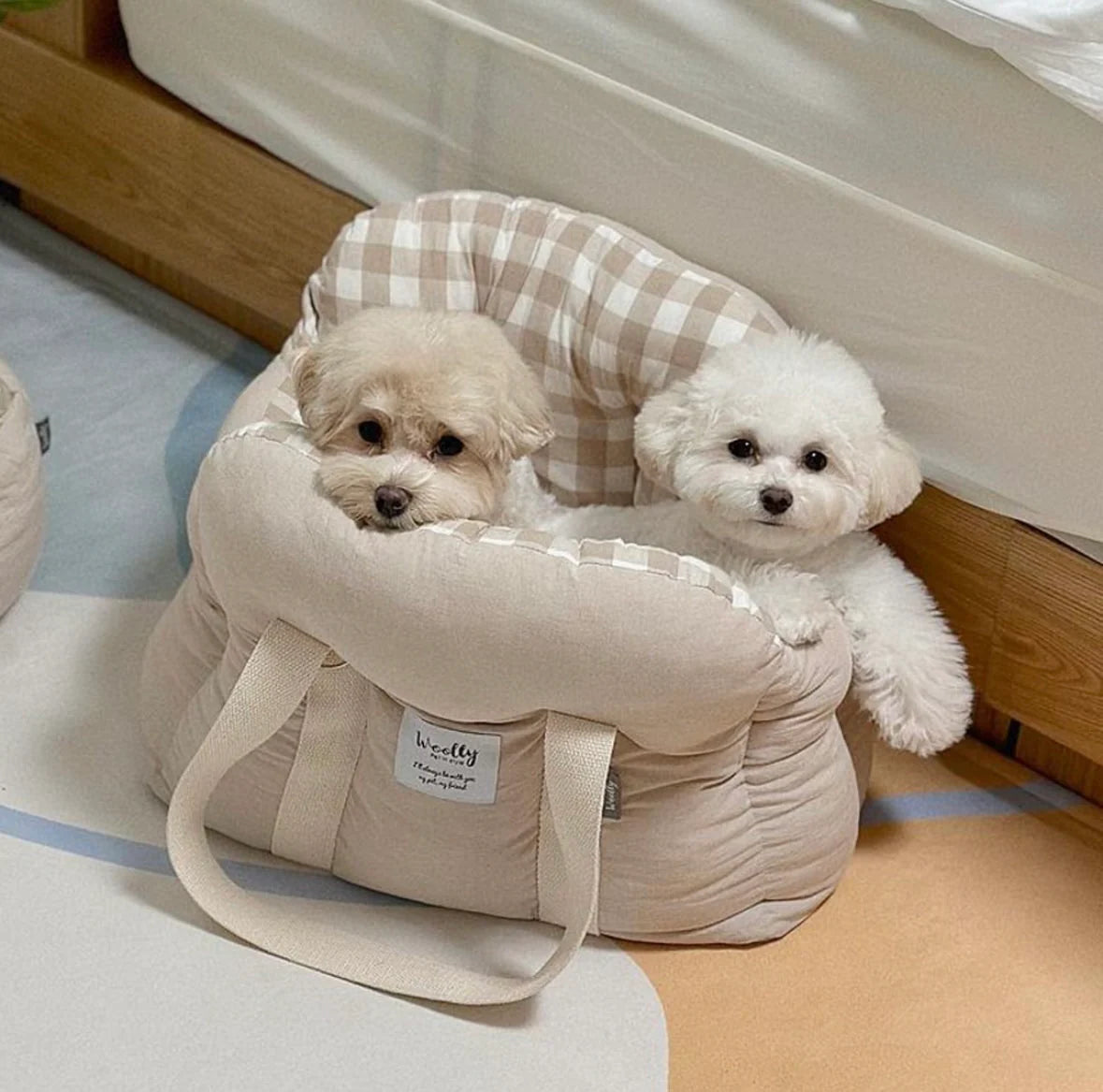 Woolly Pet Carrier Bag Car Seats