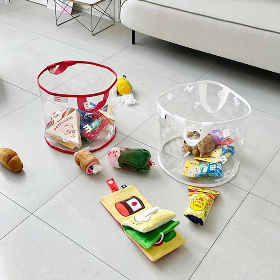 Bite Me Clear Toy Basket