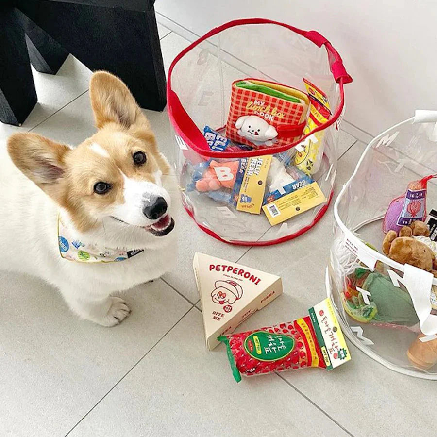 Bite Me Clear Toy Basket