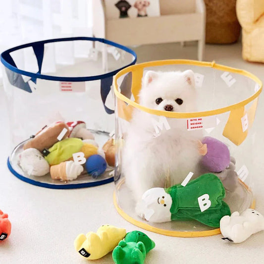 Bite Me Clear Toy Basket