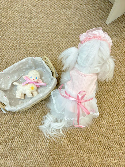 Pet Spring Bow-Tie Ballet Tutu Home Tee Cat Dog Skirt